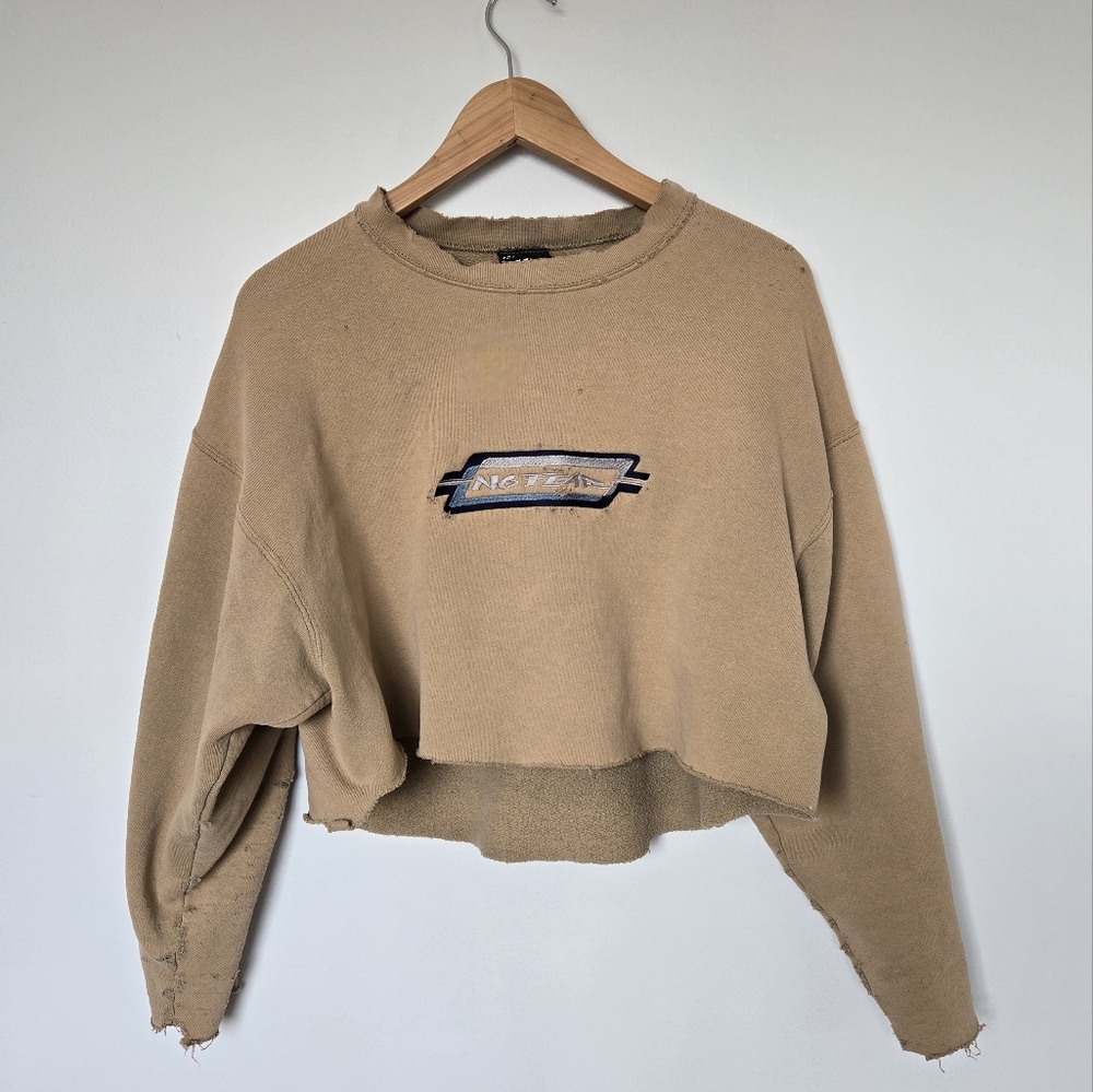 distressed vintage no fear crewneck